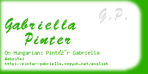 gabriella pinter business card